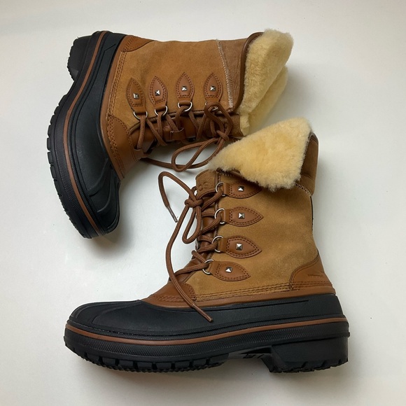 CROCS AllCast II Luxe Snow Boots with shearling at the collar - Picture 5 of 16